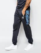 Adidas Originals Shattered Stripe Track Pants In Black Az3272 - Black