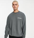 Collusion Sweatshirt With Raised Logo Print In Gray - Part Of A Set
