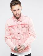 Always Rare Super Wash Pink Denim Jacket - Pink