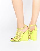 Asos Headland Caged Wedges - Lime