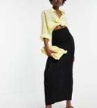 Asos Design Tall Maxi Pencil Skirt In Black