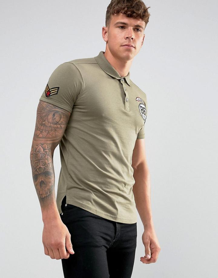 Juice Patch Polo Shirt - Green