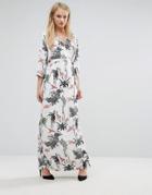 Vila Wrap Floral Maxi Dress - Multi