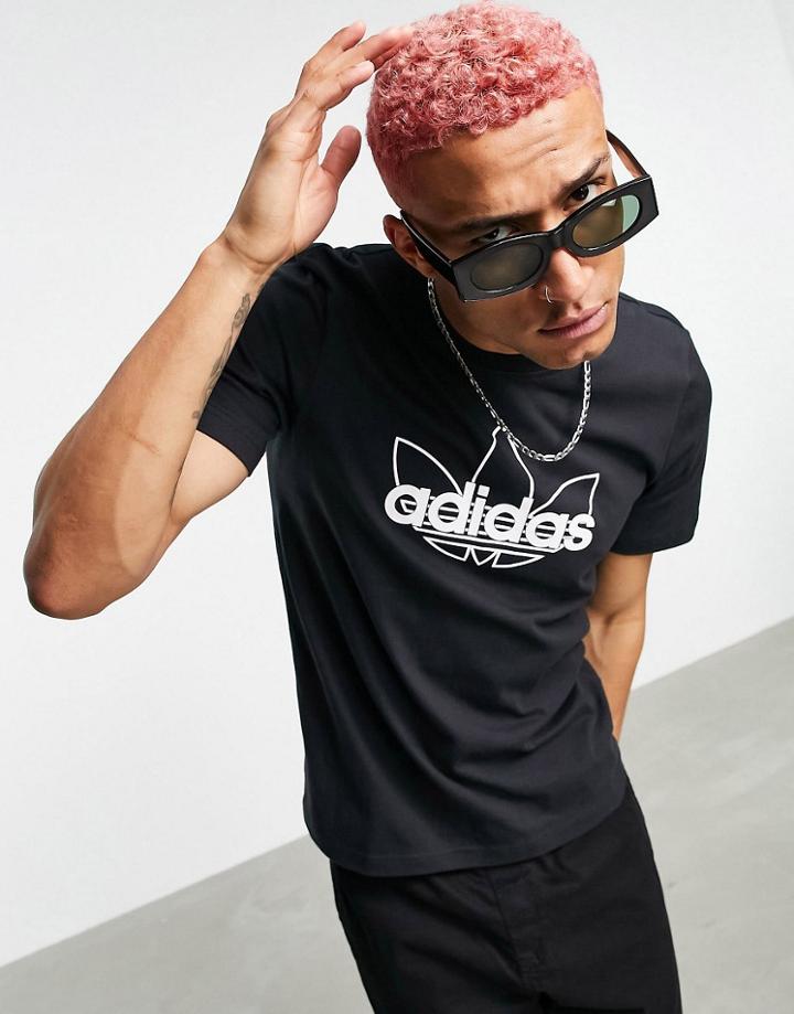 Adidas Originals Sprt Graphic T Shirt In Black
