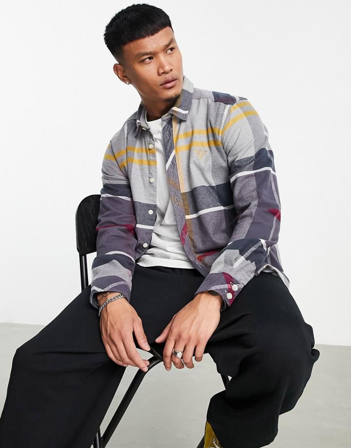 Barbour Beacon Brady Check Shirt In Stone-neutral