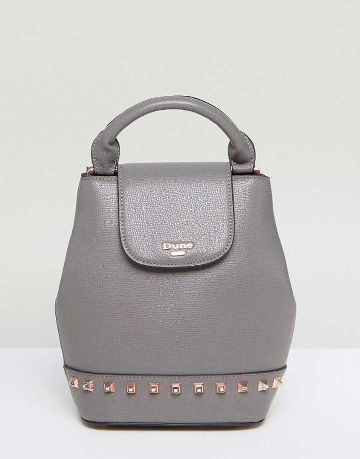 Dune Stud Detail Mini Backpack - Gray