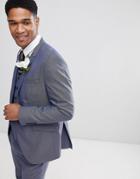 Selected Homme Slim Fit Suit Jacket Textured Fabric - Navy