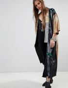 Native Rose Premium Kimono In Sequin - Multi