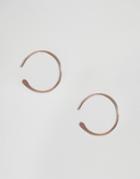 Asos Hoop Through Earrings - Copper