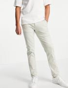 Selected Homme Straight Chinos In Beige-neutral