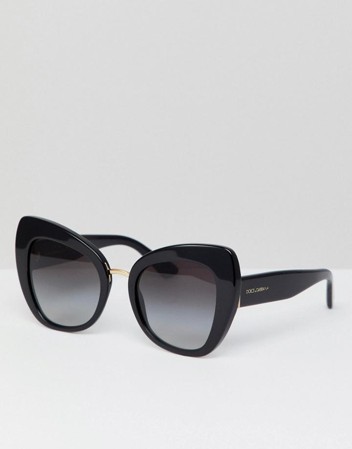 Dolce & Gabbana Cat Eye Sunglasses - Black