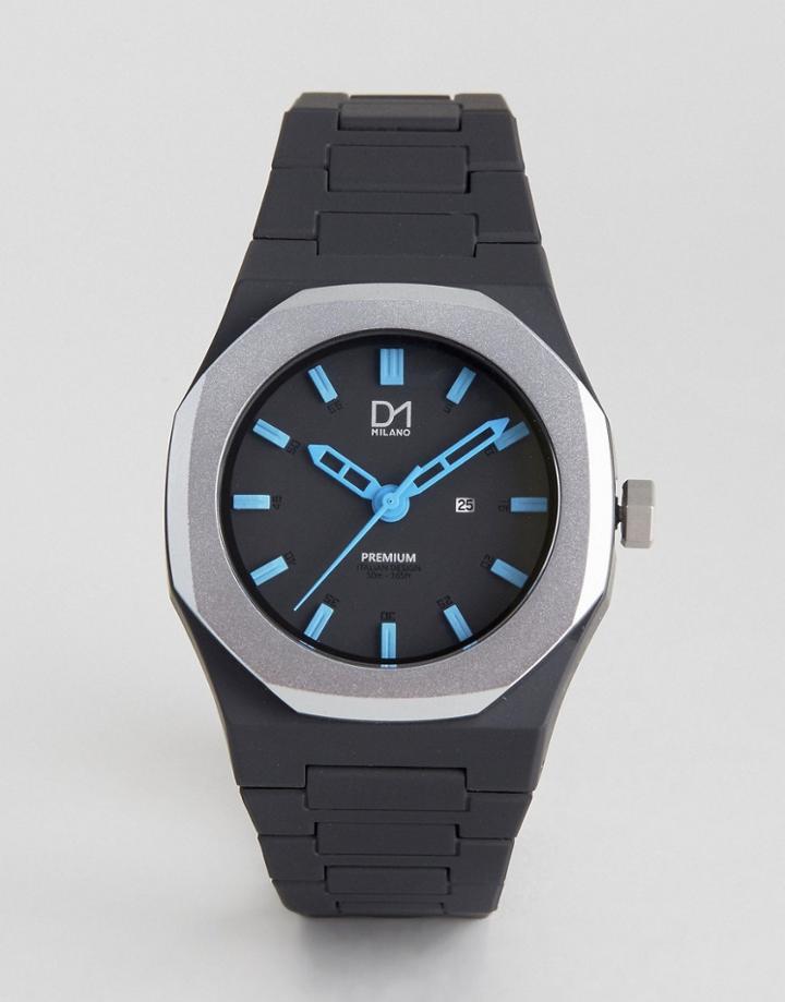 D1 Milano Premium Collection Black And Silver Watch - Black