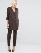 Selected Valina Suit Pant - Brown