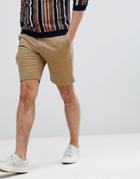 Only & Sons Chino Shorts In Beige - Tan