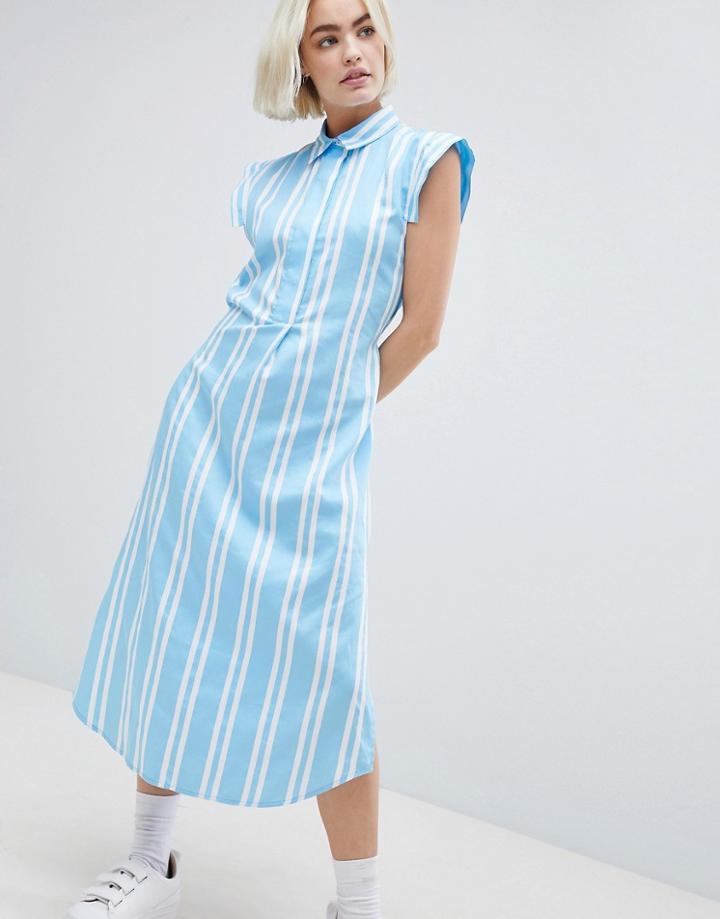 Mads Norgaard Stripe Shirt Dress - Multi
