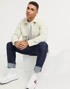 Tommy Hilfiger X Lewis Hamilton Chunky Cord Overshirt In Beige-neutral