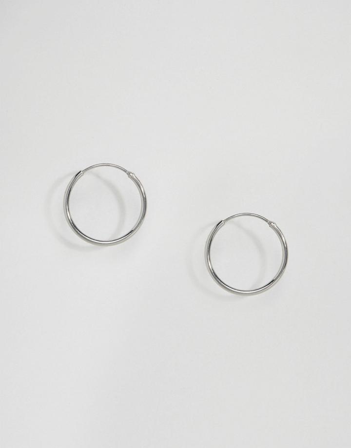 Weekday Mid Hoops - Silver