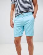 Tommy Jeans Essential Straight Fit Chino Shorts In Light Blue - Blue