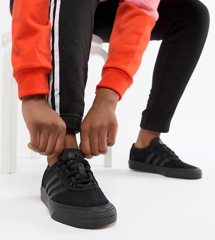 Adidas Skateboarding Adi-ease Sneakers In Triple Black - Black