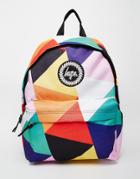 Hype Geometric Multi-colored Backpack - Multi Segment