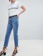 New Look Harlow Straight Leg Crop Jean - Blue