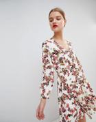 Essentiel Antwerp Flippy Dress In Floral Print-multi
