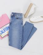 Weekday Thursday Organic Cotton High Waist Skinny Jeans-blues