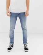 Blend Twister Relaxed Slim Fit Jean In Light Blue Wash - Blue