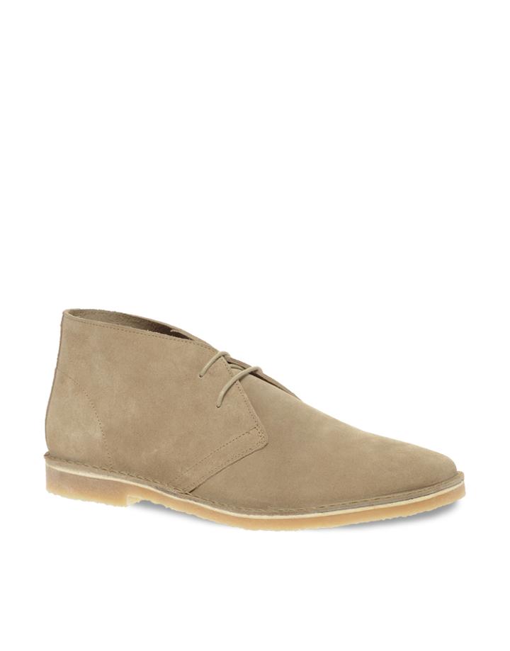 Asos Desert Boots In Suede