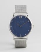 Paul Hewitt Sailor Mesh Watch In Silver/black 39mm - Silver