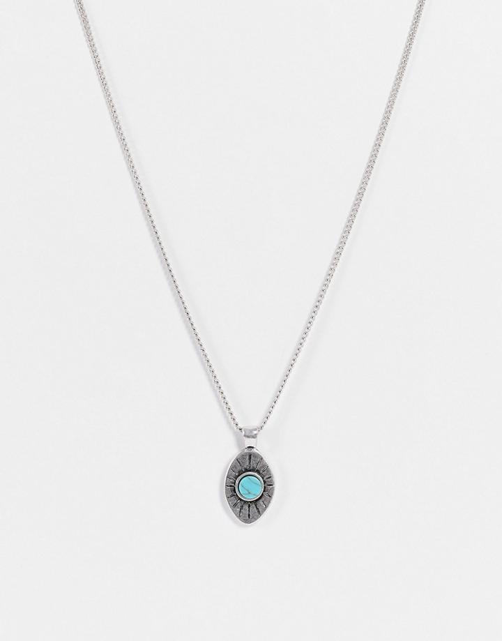 Classics 77 Oval Stone Pendant In Silver