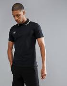 Umbro Tipped Pique Polo Shirt - Black