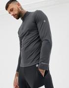 Asics Long Sleeve Top In Gray