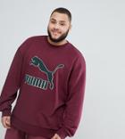 Puma Plus Vintage Toweling Logo Sweatshirt - Red