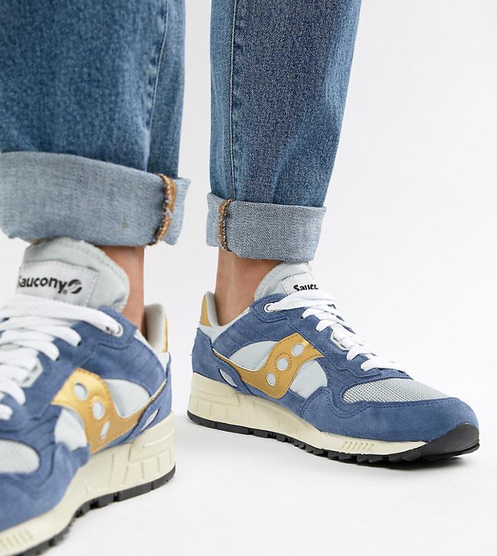 Saucony Shadow 5000 Vintage Sneaker In Blue - Blue