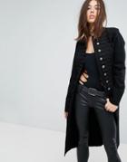Tripp Nyc Military Band Jacket - Black
