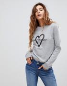 Cheap Monday Win Love Logo Sweater - Gray