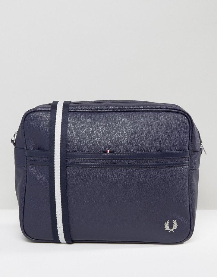 Fred Perry Scotch Grain Messenger Bag In Navy - Navy