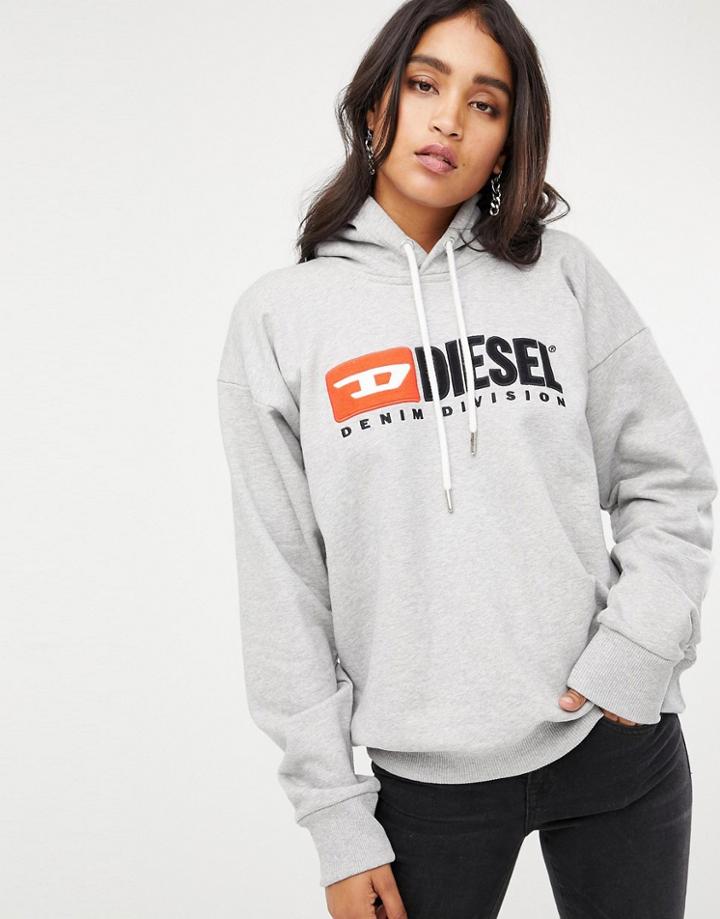 Diesel Hoody With Logo - Gray