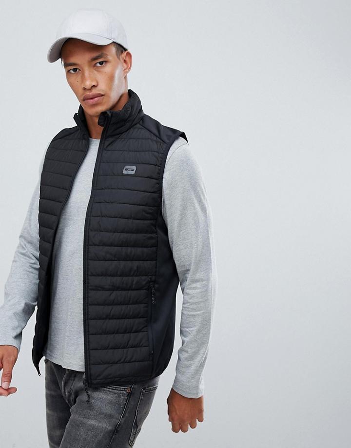 Jack & Jones Core Quilted Vest - Black