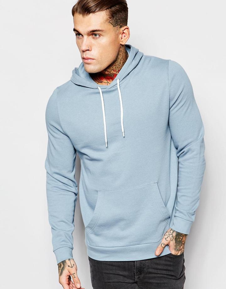 Asos Hoodie In Blue - Blue