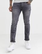 River Island Slim Jeans In Gray