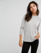 Selected Maia Wool Blend Knit Sweater - Gray