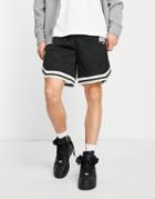 Sixth June Basketball Shorts In Black Mesh With Gothic Print - Part Of A Set