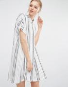 Y.a.s Evan Shirt Dress - White