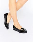New Look Buckle Patent Loafer - Black