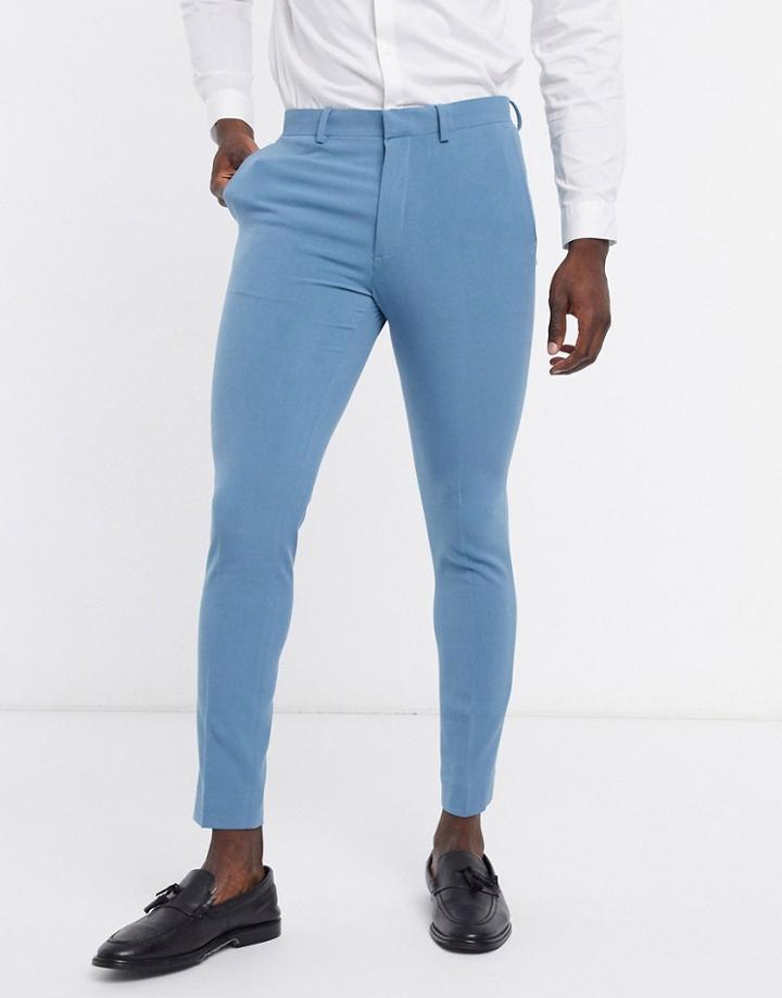 Asos Design Super Skinny Suit Pants In Teal-green