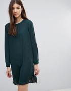 Pieces Dolly Long Sleeved Shift Dress - Green