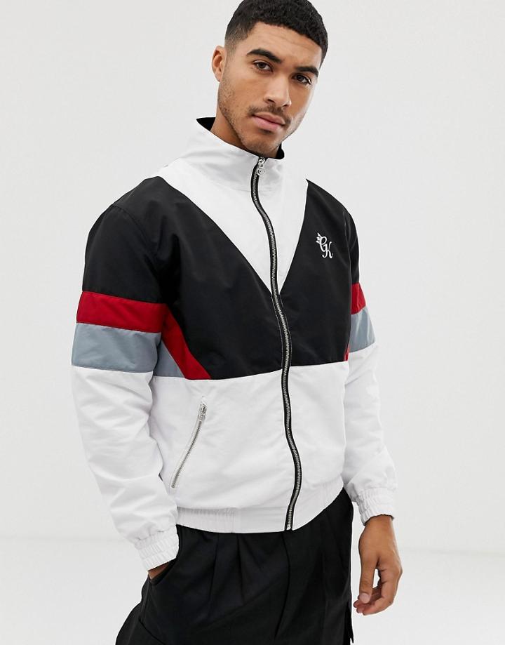 Gym King Jacket In White Retro Shell - White
