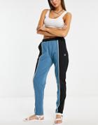 Fred Perry Color Block Sweat Pants In Multi